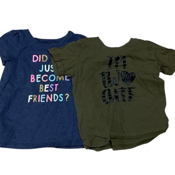 10 PIECE SHORT SLEEVE PULLOVER TOPS SIZE 2T GENTLY WORN - Picture 3 of 6